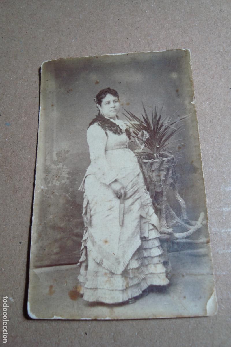 Fotograf&iacute;a antigua: ANTIGUA FOTOGRAFIA SE&Ntilde;ORA CON RASGOS SUR AMERICANOS FINALES XIX