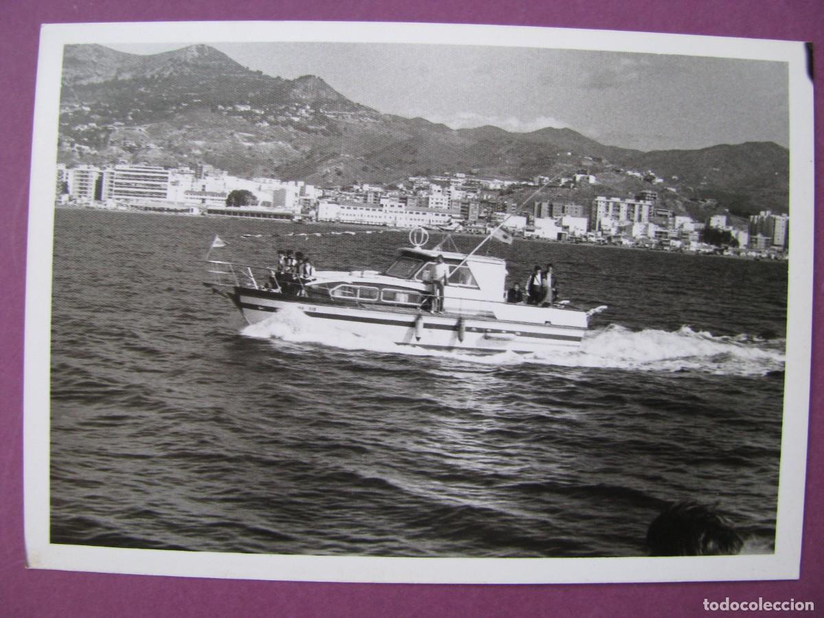 Fotograf&iacute;a antigua: FOTO DE MALAGA. DESDE UN BARCO. PLAYAS DE EL PALO. 12X9 CM
