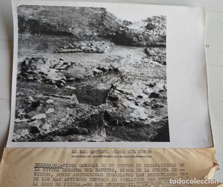 Fotograf&iacute;a antigua: LA ALDEA MAS ANTIGUA DEL MUNDO JUNTO AL DANUBIO, PUERTA DE HIERRO, BELGRADO, TELEFOTO, 20,5 X 15,5
