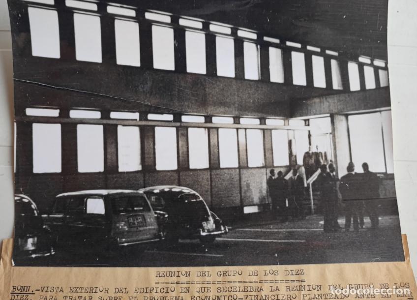 Fotograf&iacute;a antigua: REUNION DEL GRUPO DE LOS DIEZ, G-10, BONN 20 NOV. 1968, FOTOGRAFIA, 20,5 X 15,5 CM