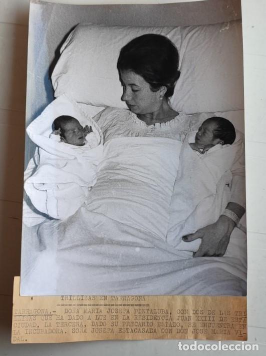 Fotograf&iacute;a antigua: MARIA JOSEFA PINTALUBA MADRE DE TRILLIZAS, TARRAGONA 27 DIC. 1968, FOTOGRAFIA, 20,5 X 15,5 CM