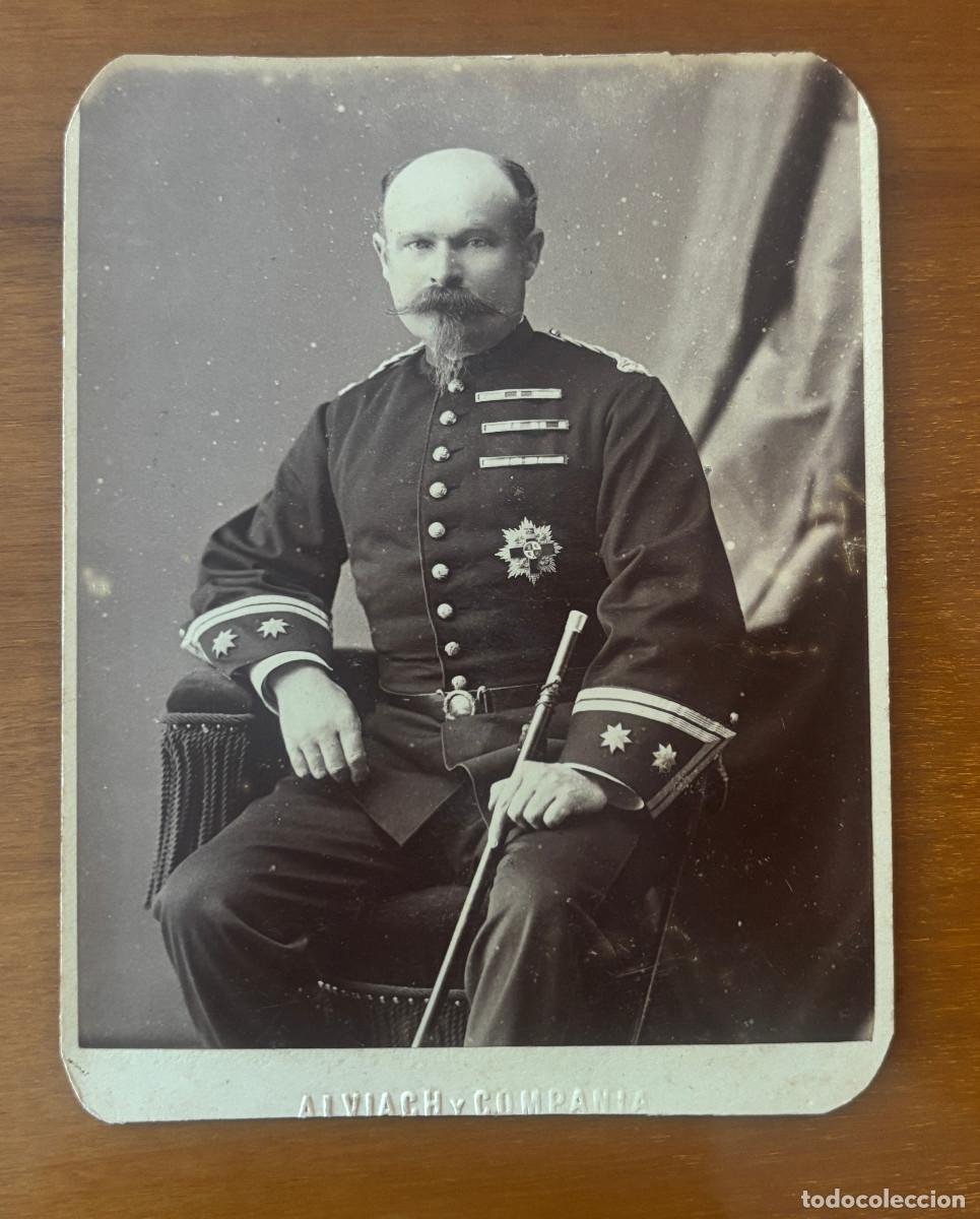 Fotograf&iacute;a antigua: MILITAR POR IDENTIFICAR, FOTOALVIACH, MADRID. 13,5X10,5CM.