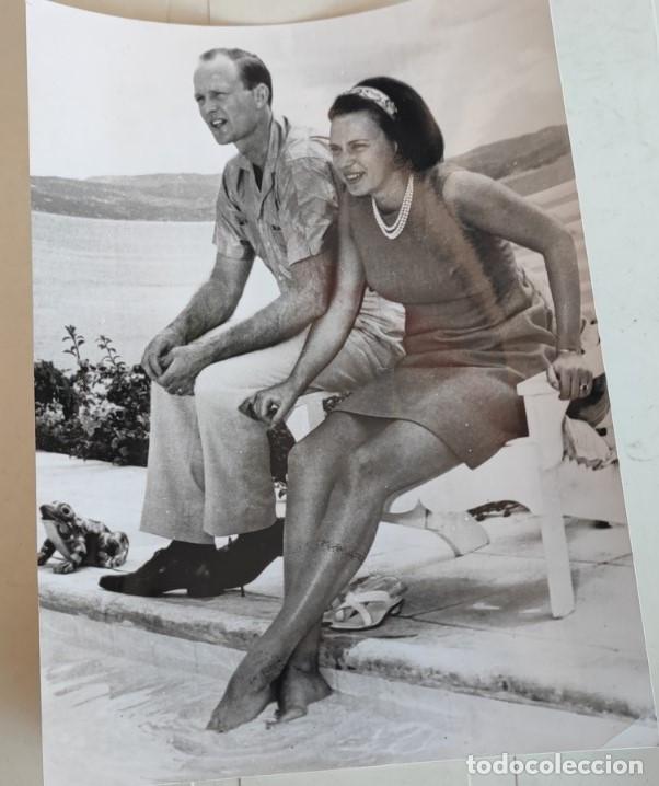 Fotograf&iacute;a antigua: LA PRINCESA DE DINAMARCA BENEDIKTE Y RICHARD DE LUNA DE MIEL 1968, TELEFOTO, 18 X 14 CM