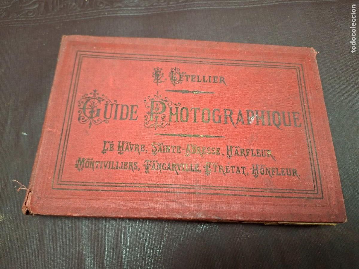 Fotograf&iacute;a antigua: GUIA FOTOGRAFICA LE HAVRE HONFLEUR SAKBTE ADRESSE TANCARVILLE FRANCIA FOTOGRAFIAS ALBUMINAS S XIX