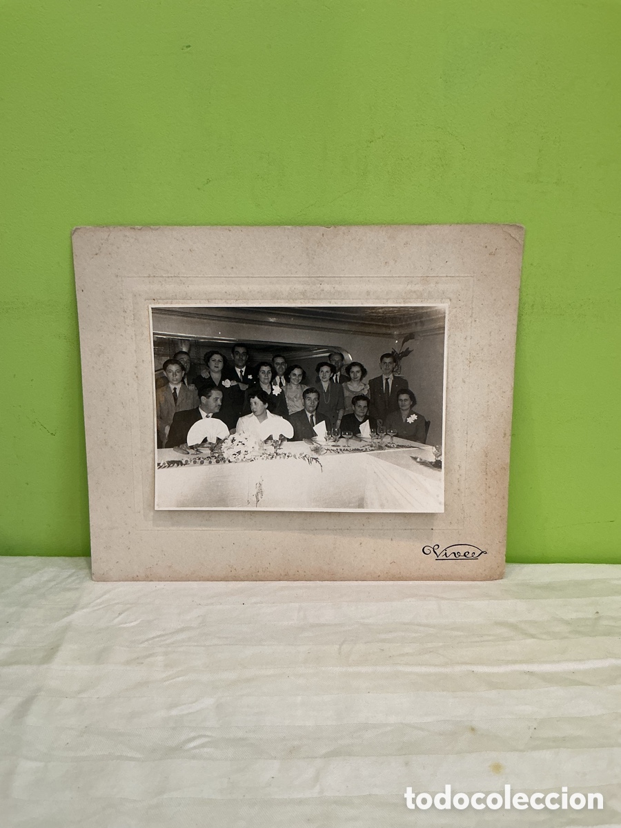 Alte Fotografie: Fotograf&iacute;a de banquete de boda &ndash; Vives, Barcelona, a&ntilde;os 40&ndash;50
