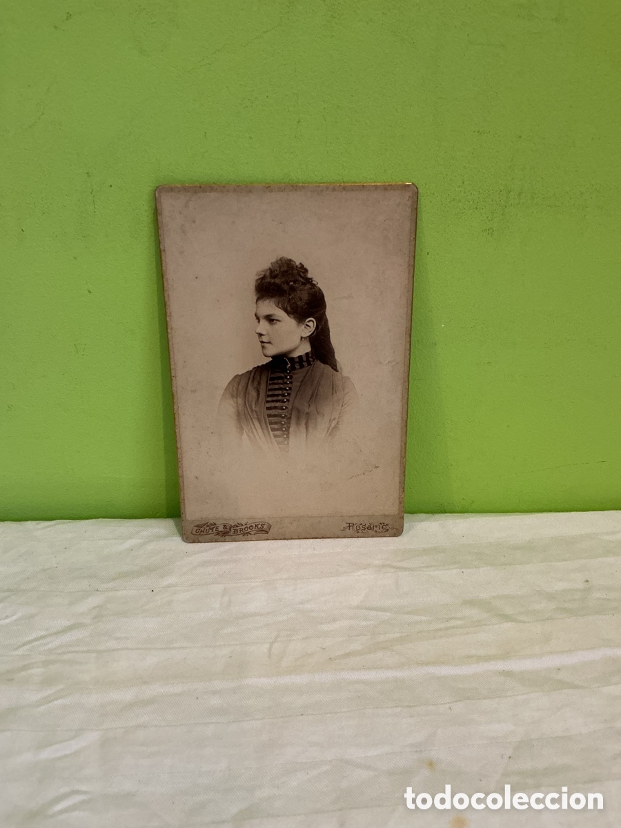 Fotografia antica: Retrato de dama &ndash; Chute & Brooks, Rosario, hacia 1880&ndash;1890
