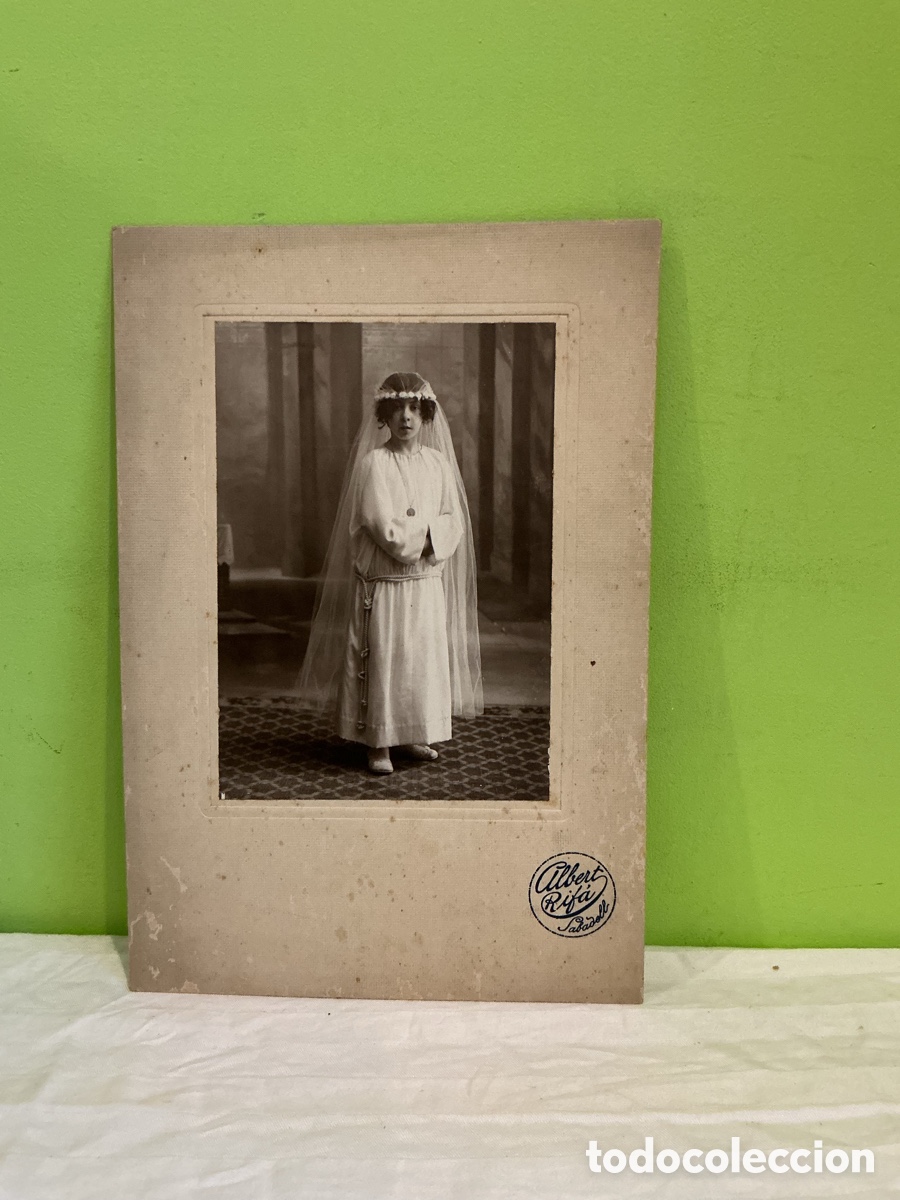 Fotografia antiga: Fotograf&iacute;a de comuni&oacute;n, Albert Rif&agrave;, Sabadell, hacia 1915&ndash;1930
