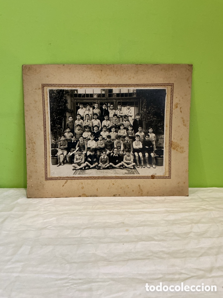 Photographie ancienne: Fotograf&iacute;a antigua de grupo escolar, hacia 1920&ndash;1940