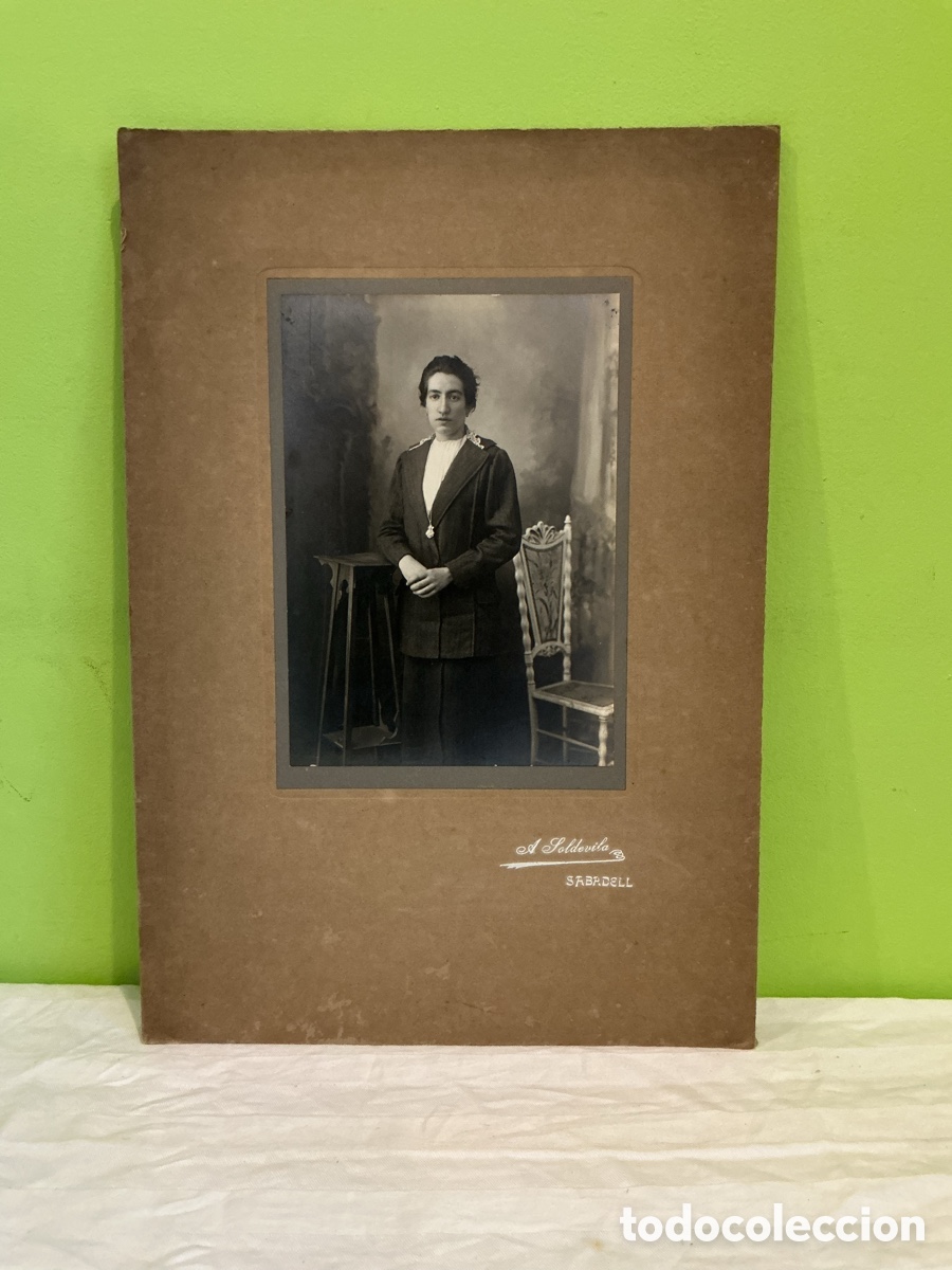 Alte Fotografie: Fotograf&iacute;a de dama, A. Soldevila, Sabadell, hacia 1910&ndash;1925