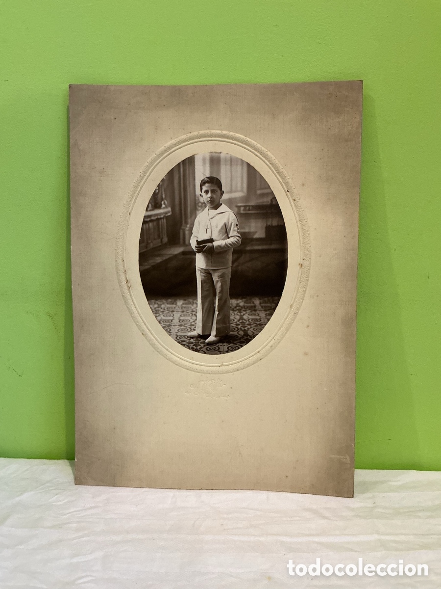 Fotografia antica: Fotograf&iacute;a de ni&ntilde;o de comuni&oacute;n, hacia 1920&ndash;1930