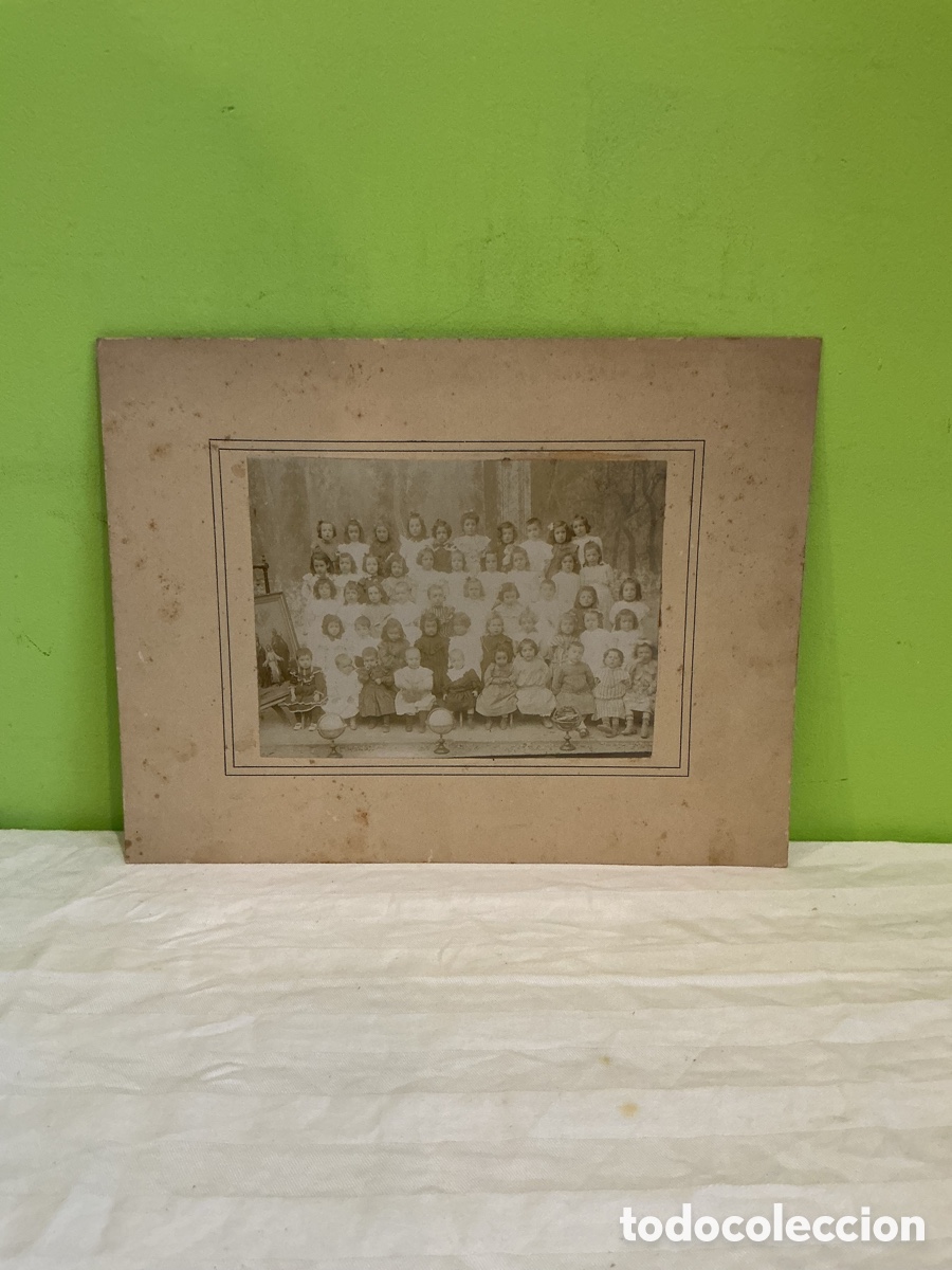 Photographie ancienne: Fotograf&iacute;a de grupo escolar femenino, hacia 1900&ndash;1920