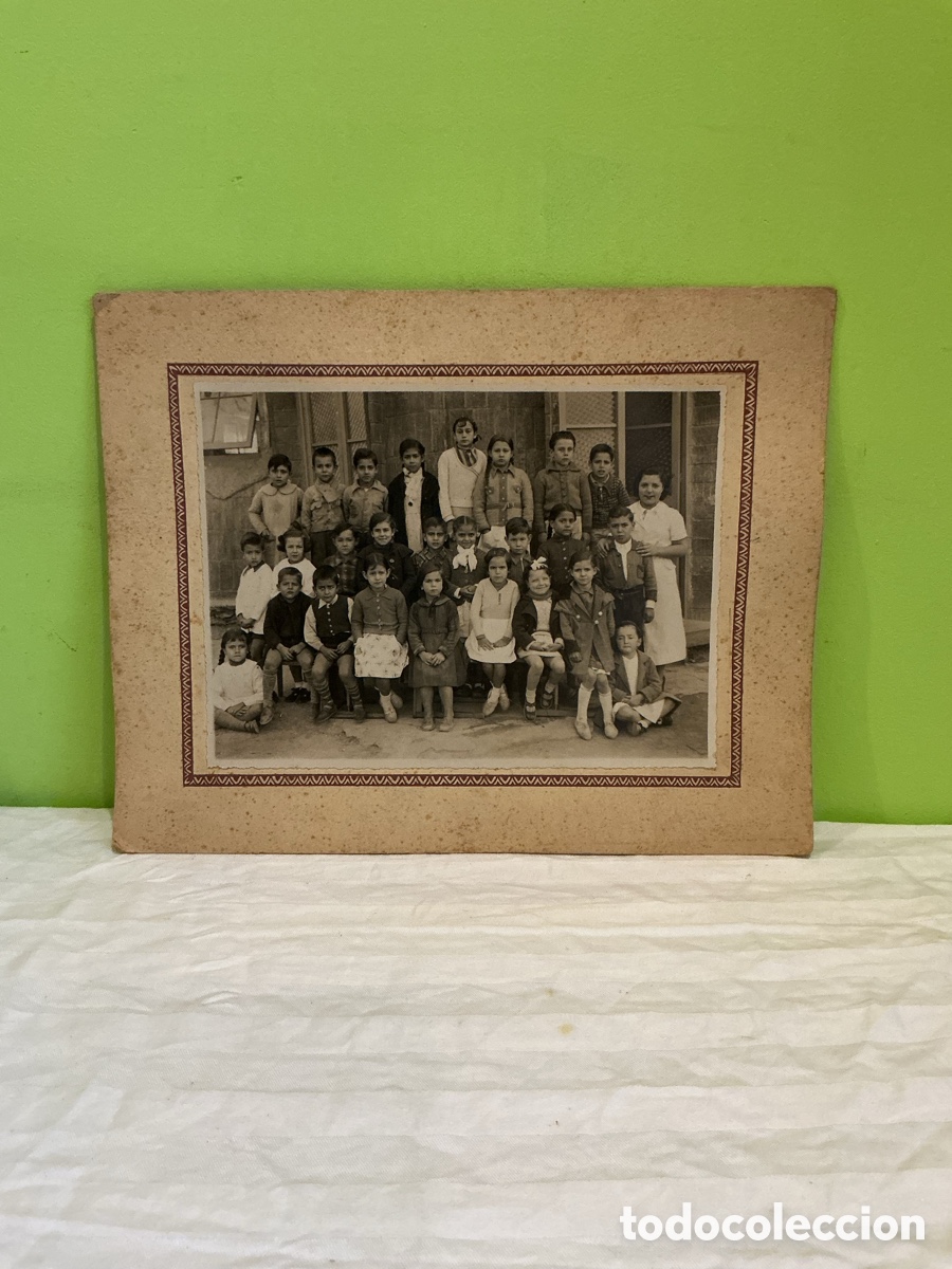Photographie ancienne: Fotograf&iacute;a de grupo escolar infantil, hacia 1930&ndash;1940
