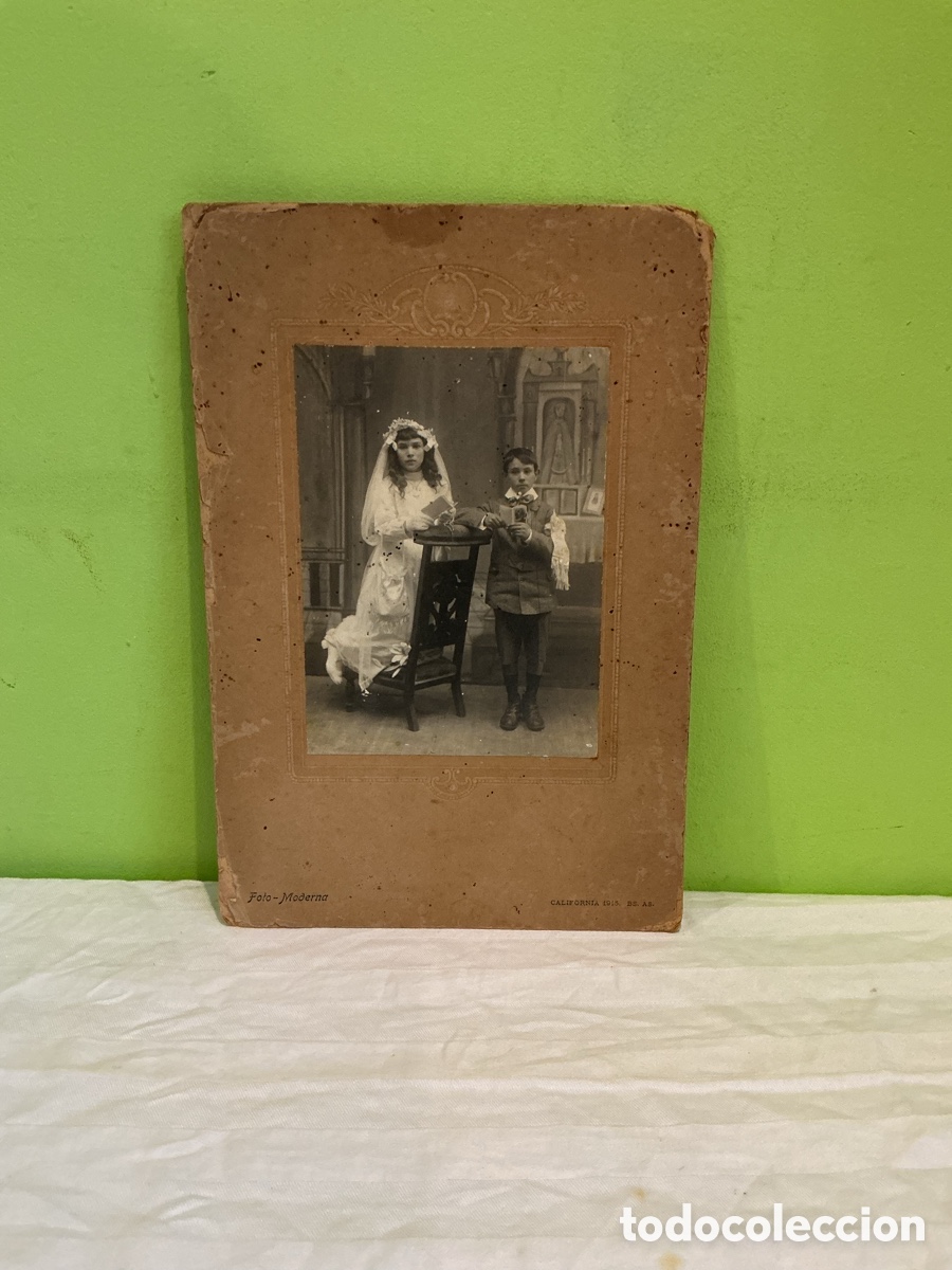 Fotografia antica: Fotograf&iacute;a comuni&oacute;n Foto Moderna, Buenos Aires &ndash; Hacia 1910
