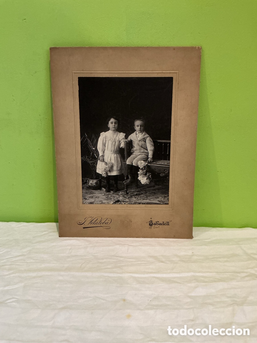 Fotograf&iacute;a antigua: Retrato infantil J. Vilatob&agrave;, Sabadell &ndash; Hacia 1910