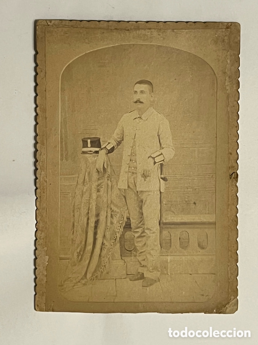 Alte Fotografie: La Habana. Cuba (h.1896?) Infanteria de Marina Espa&ntilde;ola. Fotografia Historica. Cabo con uniforme