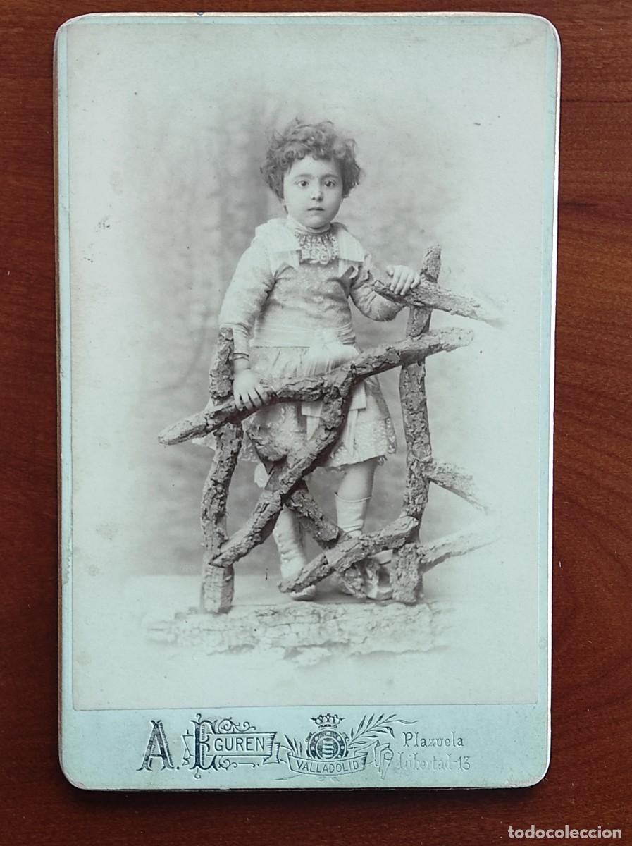 Fotografia antiga: FOTOGRAF&Iacute;A ANTIGUA DE UN NI&Ntilde;O O NI&Ntilde;A - FOT&Oacute;GRAFO A. EGUREN, VALLADOLID