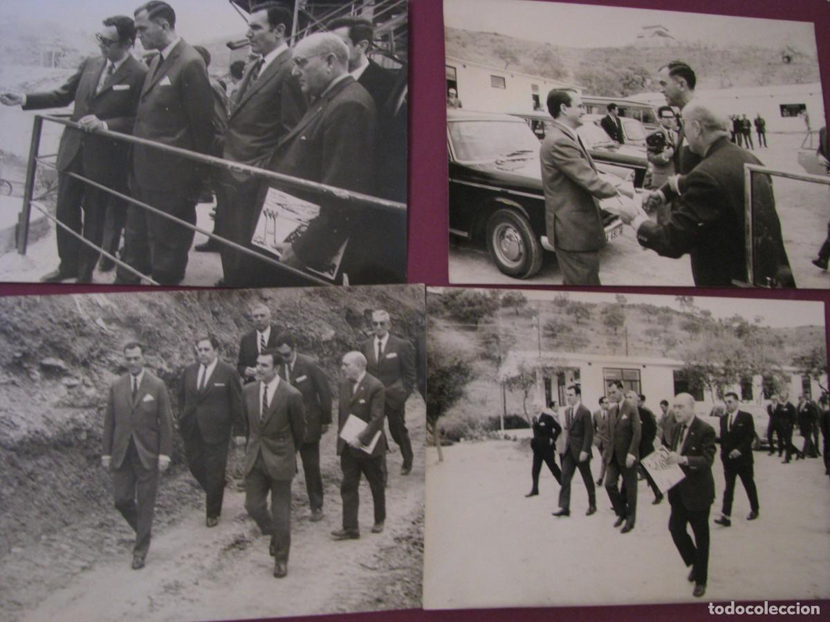Fotograf&iacute;a antigua: 4 FOTOS DE 1969. VISITA DEL MINISTRO OBRAS PUBLICAS PORTUGAL RUI SANCHEZ ESPA&Ntilde;A. PLAN VERDE PRESAS.