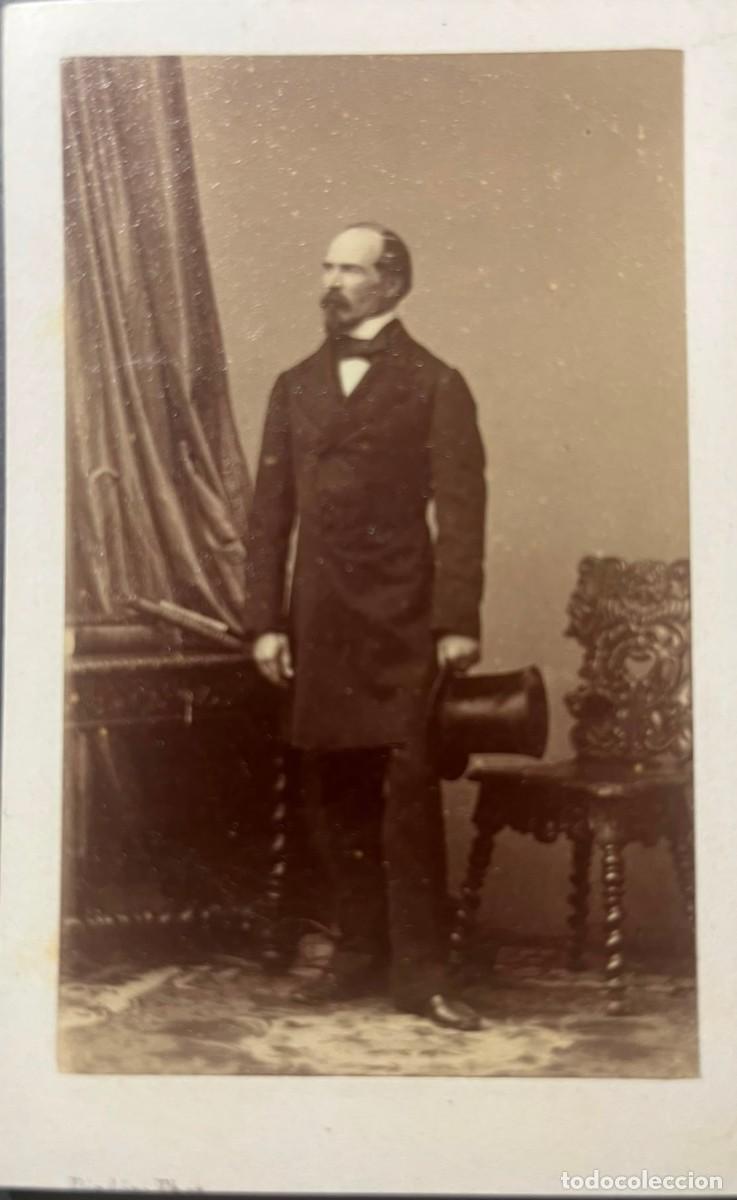 Fotograf&iacute;a antigua: Fotograf&iacute;a antigua General carlista Ram&oacute;n Cabrera siglo XIX
