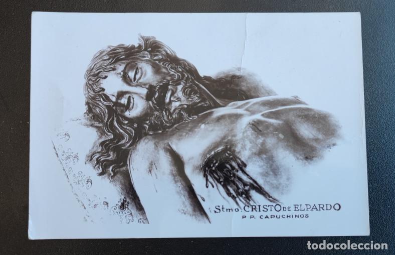 Fotograf&iacute;a antigua: SANTISIMO CRISTO DE EL PARDO, P. P. CAPUCHINOS, ANTIGUA FOTOGRAFIA FORMATO TARJETA POSTAL