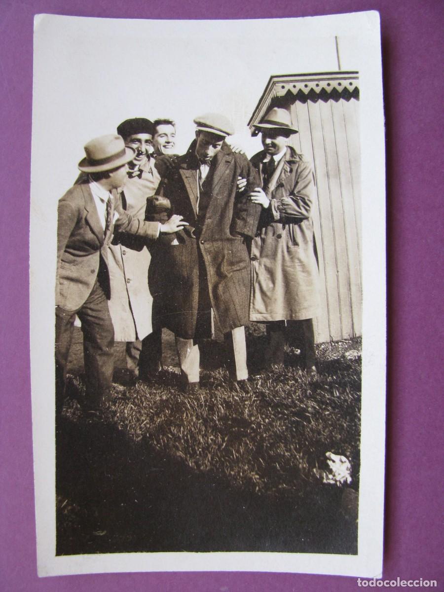Fotograf&iacute;a antigua: ANTIGUA FOTO. GRUPO DE HOMBRES. A&Ntilde;OS 1920-30. 11,5X7 CM
