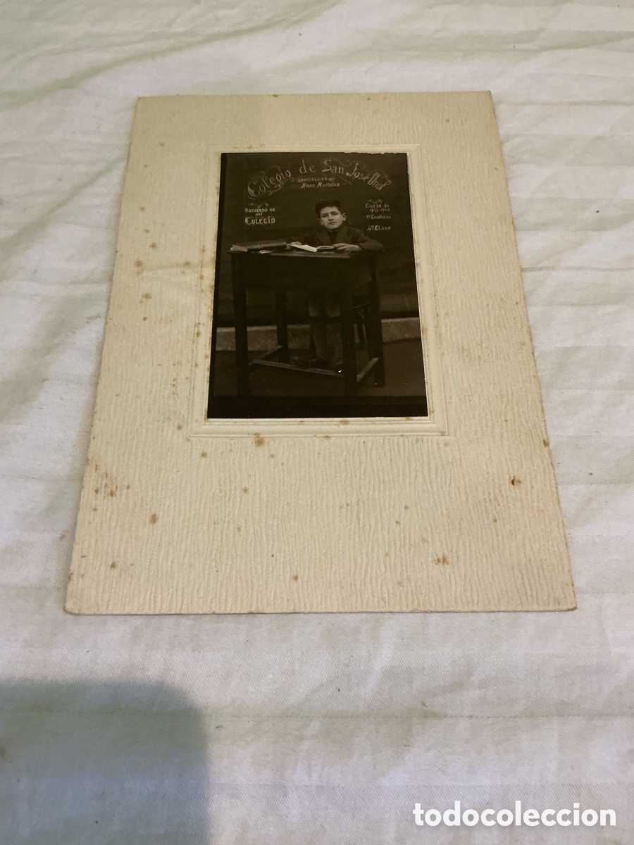 Fotograf&iacute;a antigua: Fotograf&iacute;a escolar. Colegio San Jos&eacute; Oriol, Maristas de Barcelona. A&ntilde;os 20&ndash;30, aproximadamente.