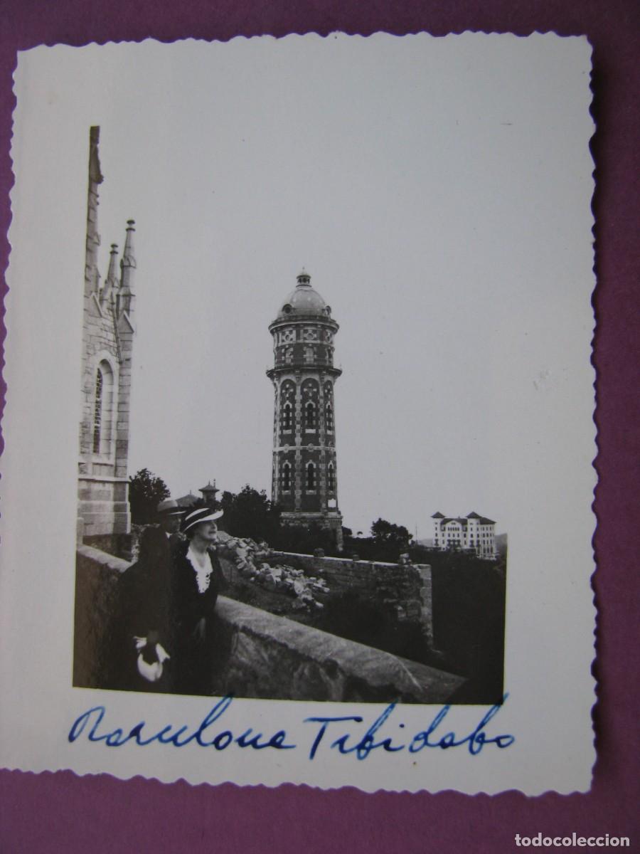 Fotograf&iacute;a antigua: FOTO DE BARCELONA. TIBIDABO. A&Ntilde;OS C. 1930. 7,5X6 CM. PAPEL AGFA LUPEX. IMAGEN NITIDA.