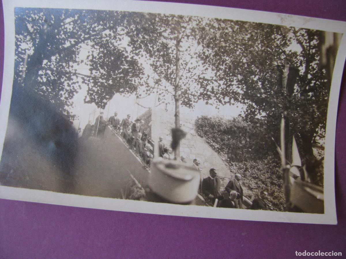 Fotograf&iacute;a antigua: FOTO ORIGINAL 1922 COMITIVA OFICIAL AUTORIDADES FLOTILLA. PASAJES GUIPUZCOA 11X6,5CM
