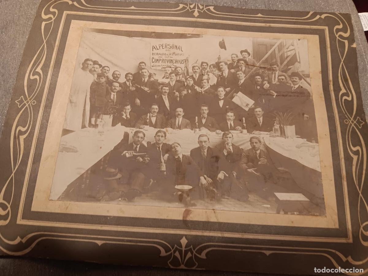 Fotograf&iacute;a antigua: HOMENAJE DE EL HERALDO DE ASTURIAS, DE LA HABANA, CUBA, A CAMBLOR Y LUIS M&Eacute;RIDA. 1919