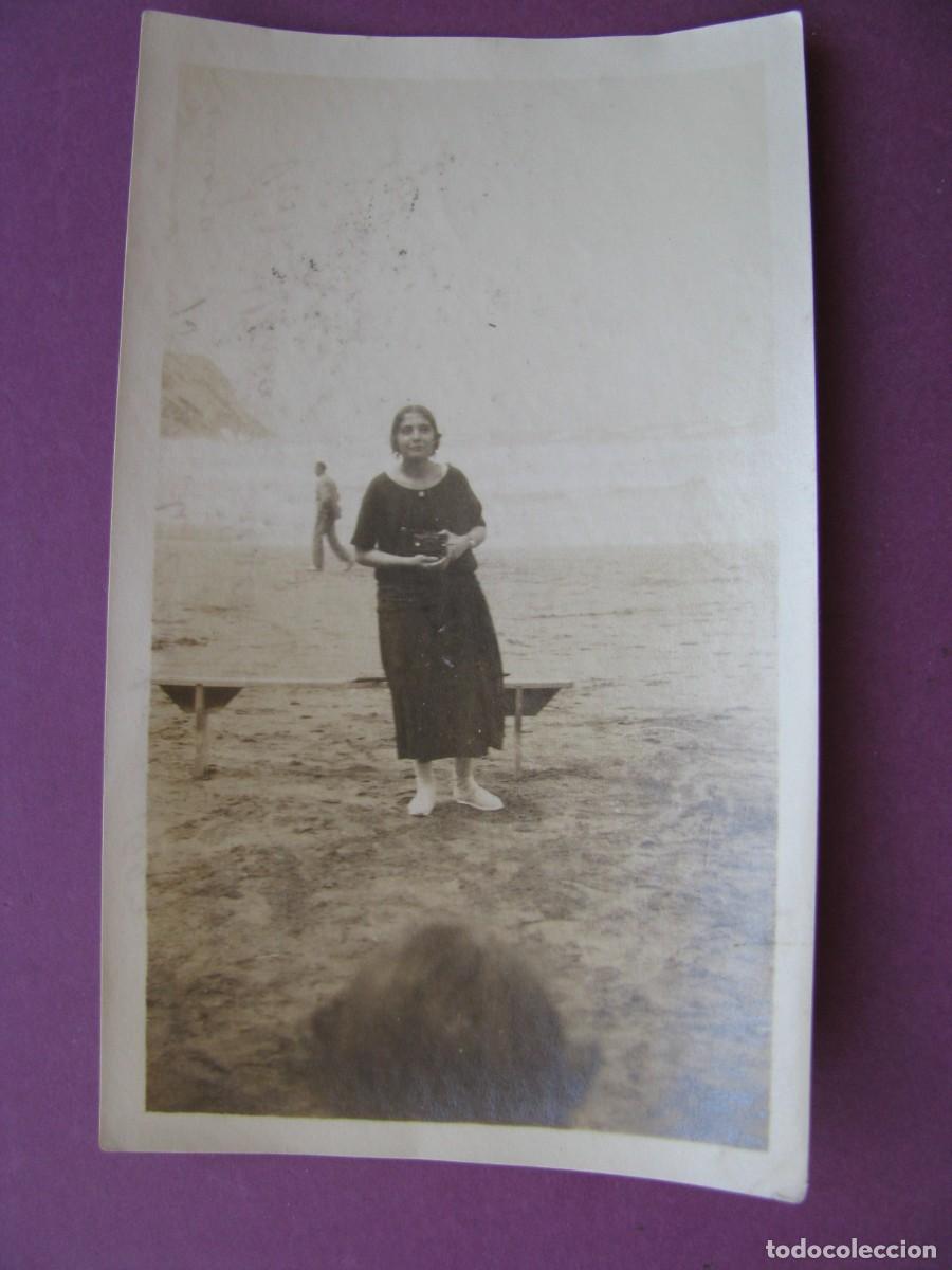Fotograf&iacute;a antigua: FOTO ORIGINAL DEL A&Ntilde;O 1922. 11X6,5 CM. ZUMAYA, PLAYA