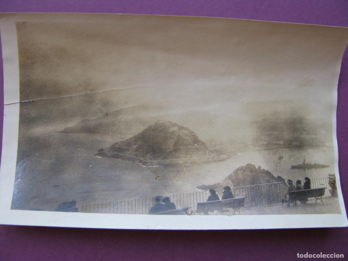 Fotograf&iacute;a antigua: FOTO ORIGINAL DEL A&Ntilde;O 1922. 11X6,5 CM. SAN SEBASTIAN PLAYA LA CONCHA