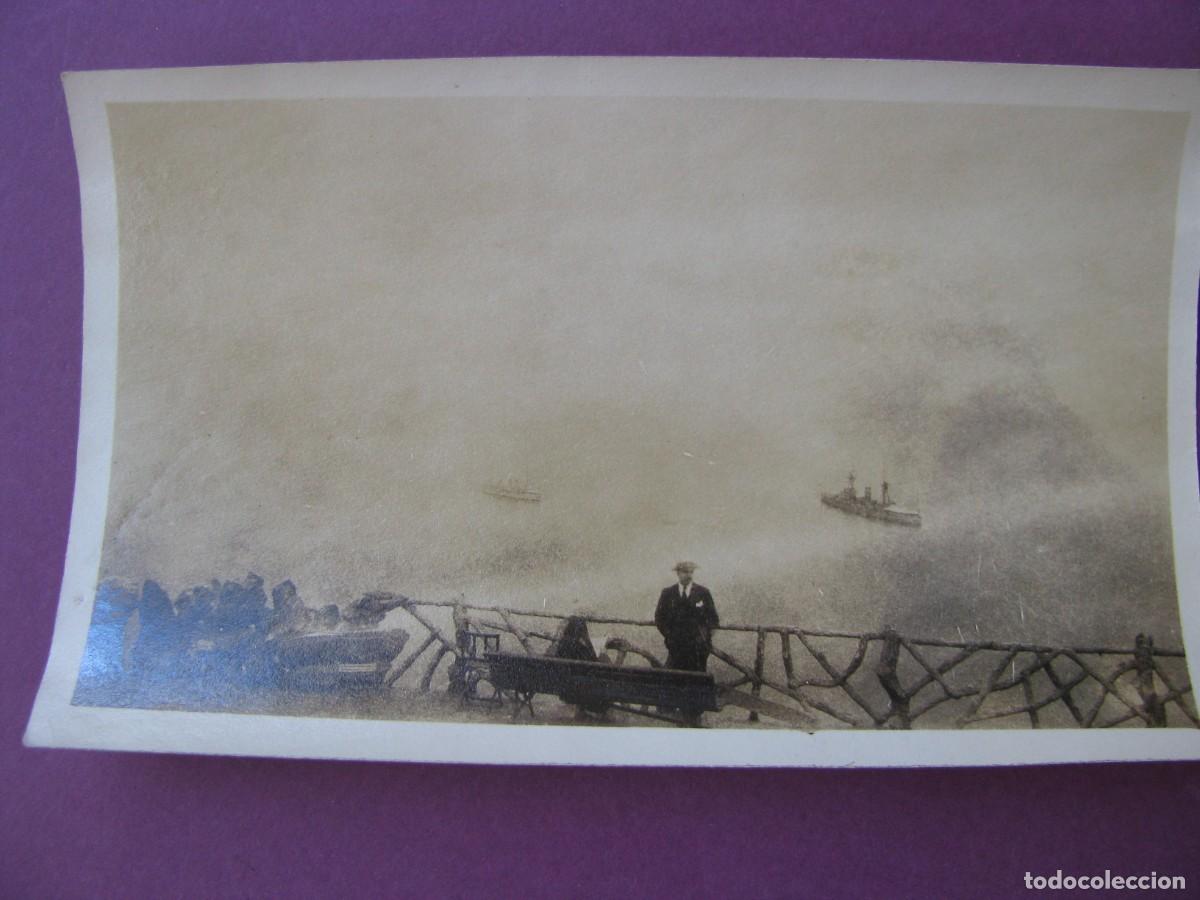 Fotograf&iacute;a antigua: FOTO ORIGINAL DEL A&Ntilde;O 1922. 11X6,5 CM. SAN SEBASTIAN. BARCOS
