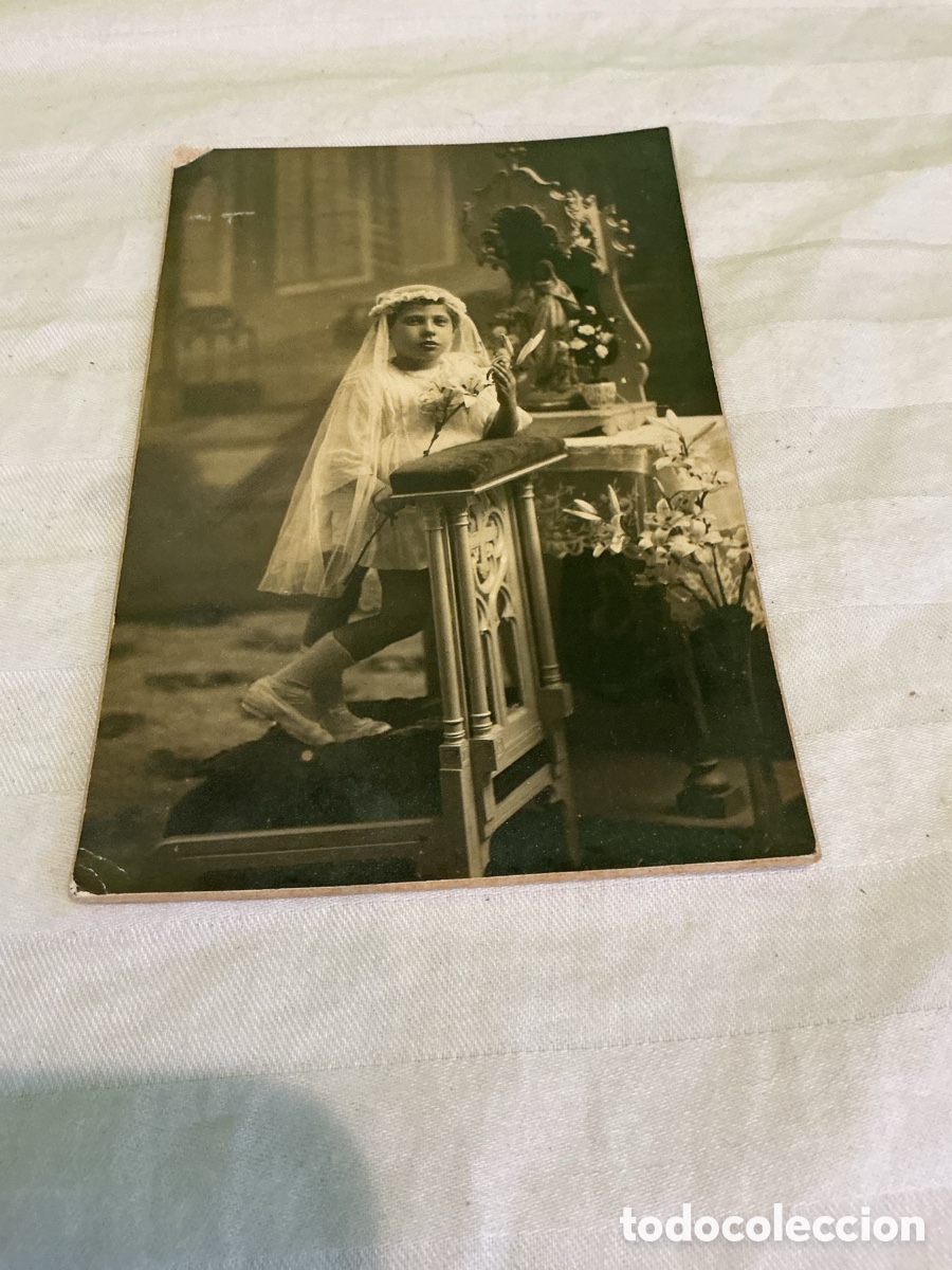 Fotograf&iacute;a antigua: ANTIGUA FOTOGRAF&Iacute;A NI&Ntilde;A DE PRIMERA COMUNI&Oacute;N &ndash; FOTO ART ROVIRA BARCELONA &ndash; A&Ntilde;OS 1910-1920