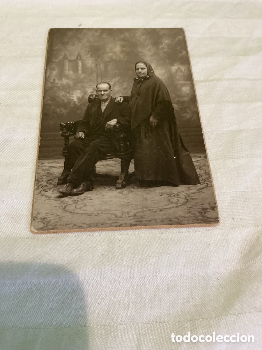 Fotograf&iacute;a antigua: FOTOGRAF&Iacute;A ANTIGUA PAREJA DE &Eacute;POCA &ndash; FOTOGRAF&Iacute;A ALONSO BARCELONA &ndash; 1905-1920.