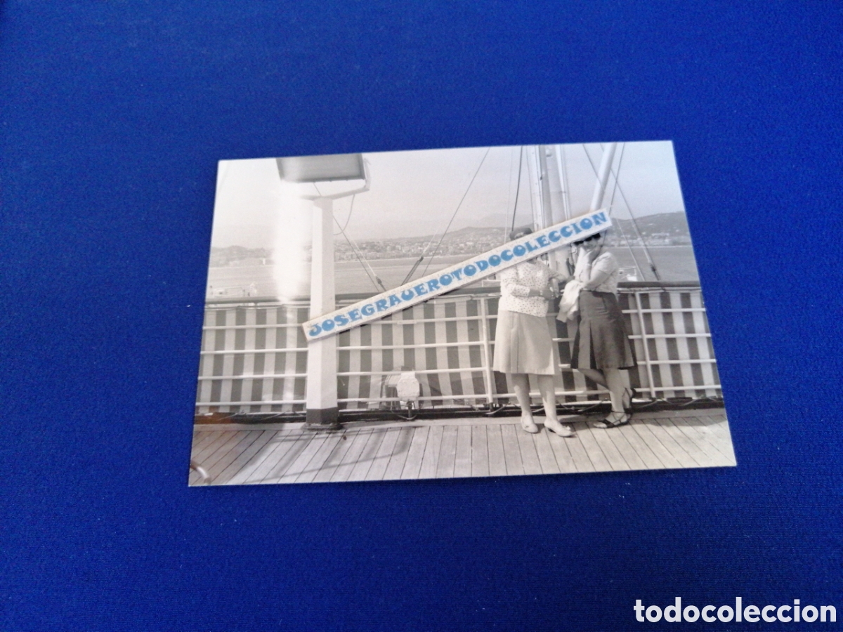 Fotograf&iacute;a antigua: NAPOLES (ITALIA) A&Ntilde;O 1966 BARCO FOTOGRAF&Iacute;A ANTIGUA SIGLO PASADO