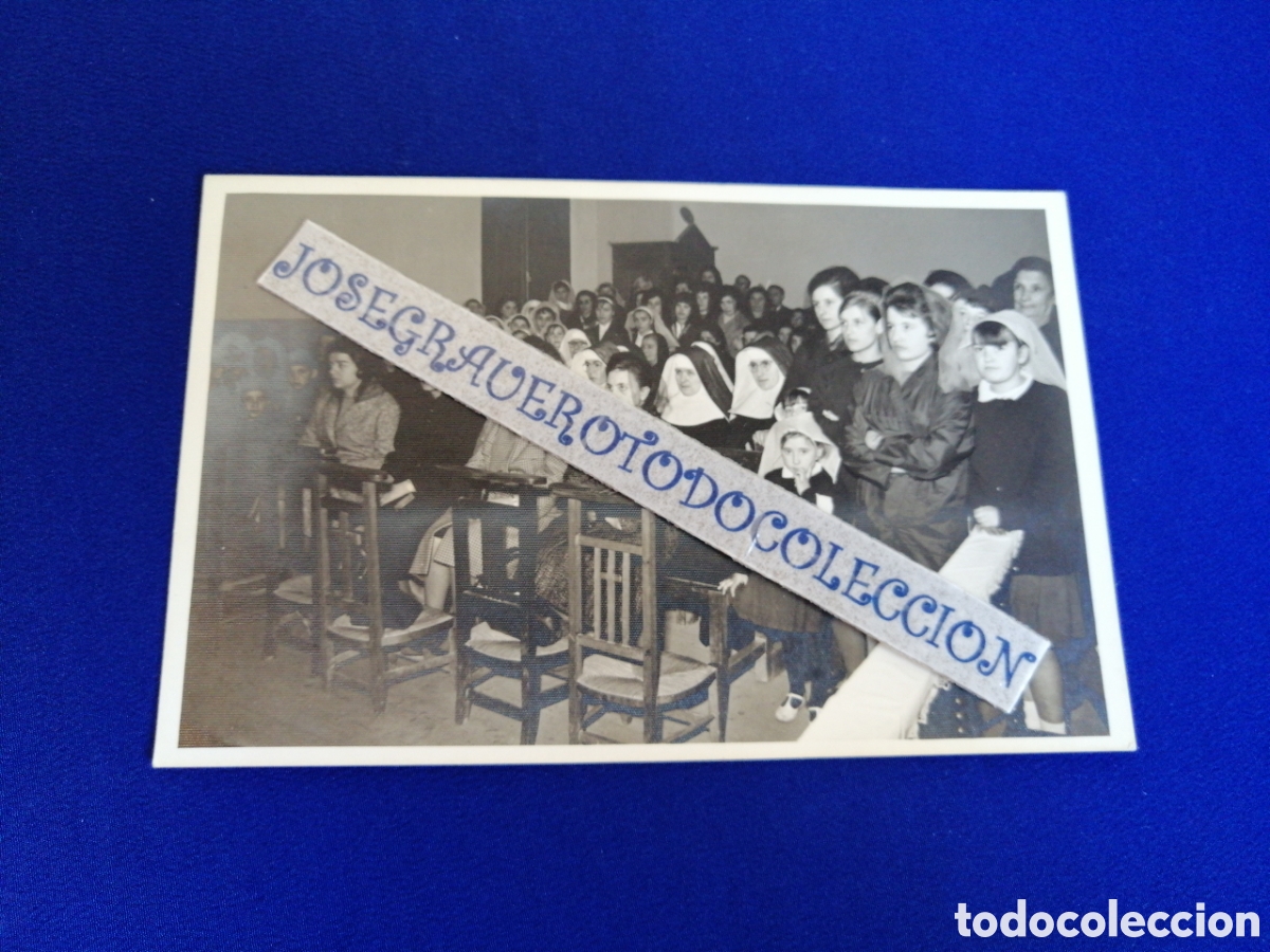 Fotograf&iacute;a antigua: COLEGIO VALLE DEL TURON (MIERES) ASTURIAS 1964 FOTO ANTIGUA SELLO FOTOGR&Aacute;FICO FOTO MU&Ntilde;IZ (TURON)