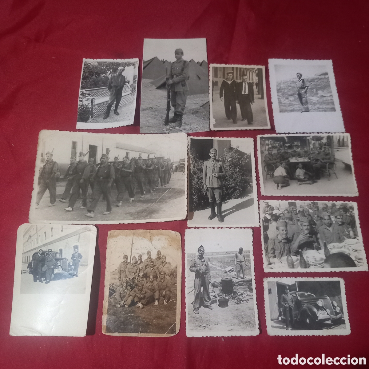 Fotograf&iacute;a antigua: LOTE 12&times;FOTOGRAFIAS MILITARES ANTIGUAS