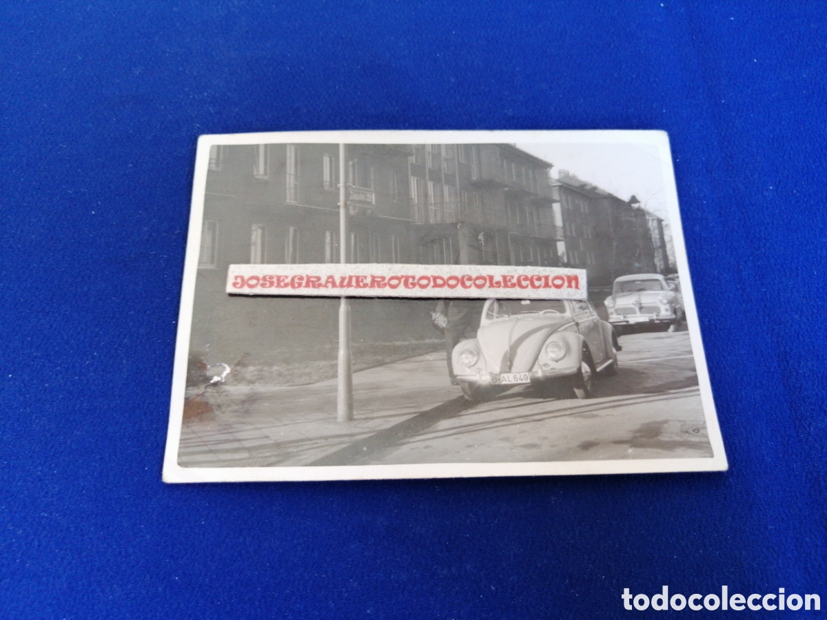 Fotograf&iacute;a antigua: WOLSWGEN ESCARABAJO FOTOGRAF&Iacute;A ANTIGUA SIGLO PASADO