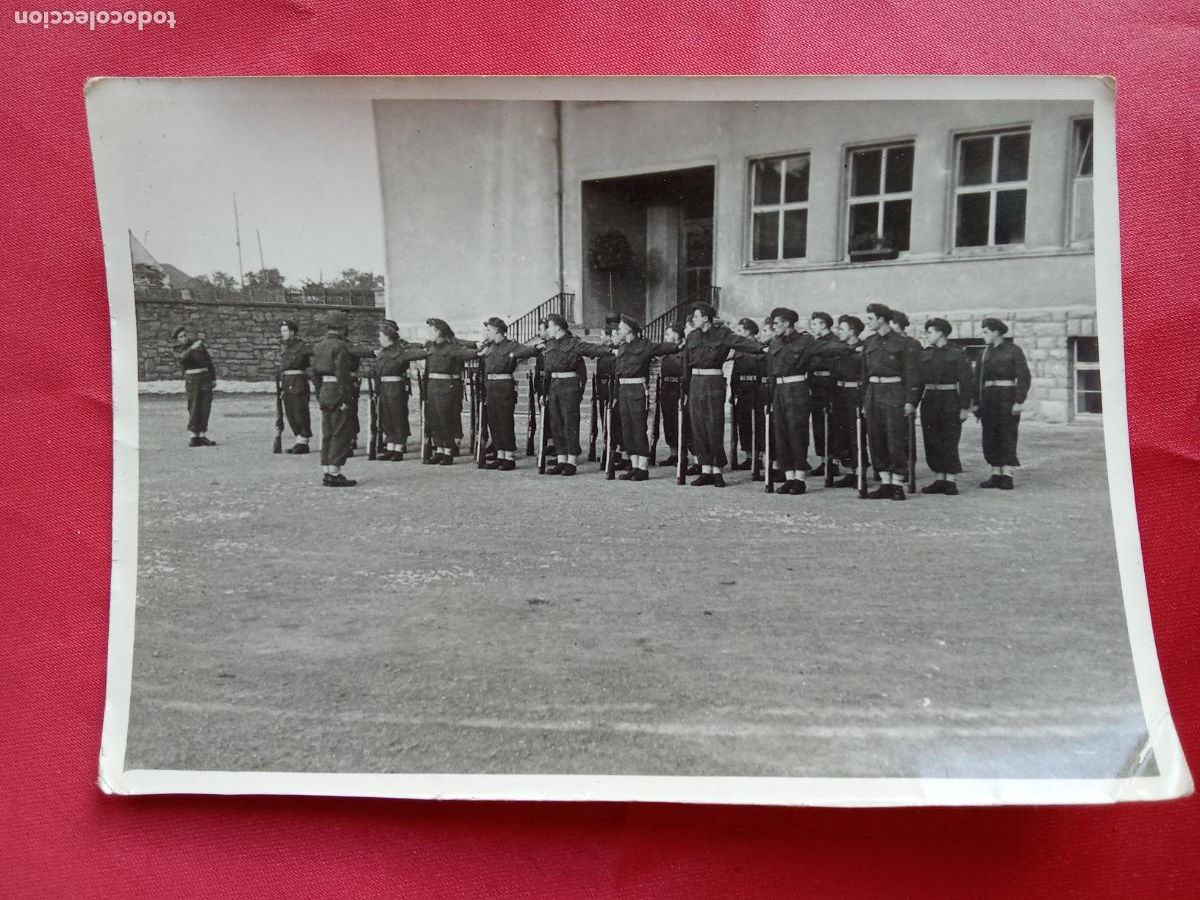 Fotograf&iacute;a antigua: Fotograf&iacute;a Soldados de Belgica, instrucci&oacute;n militar P.1337