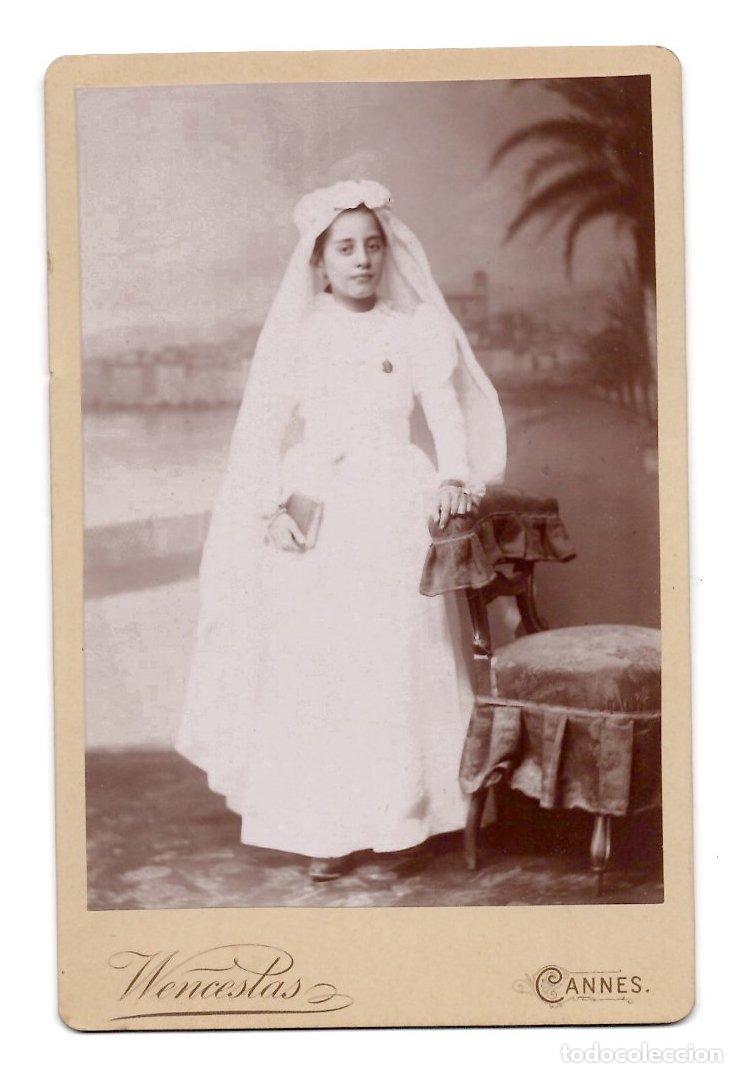 Fotograf&iacute;a antigua: FOTOGRAFIA PRIMERA COMUNION WENCESLAS, CANNES. FRANCIA