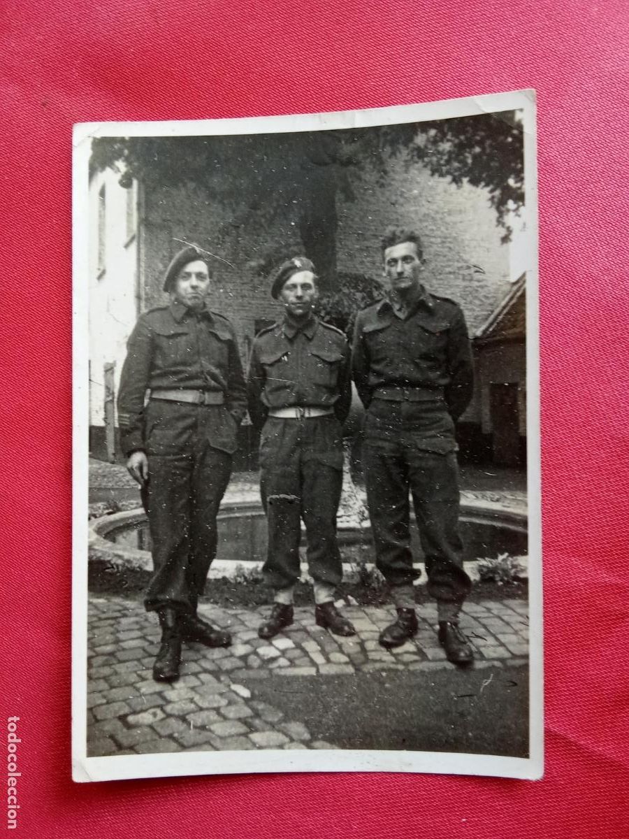 Fotograf&iacute;a antigua: Fotograf&iacute;a 3 soldados Belgica P.1344