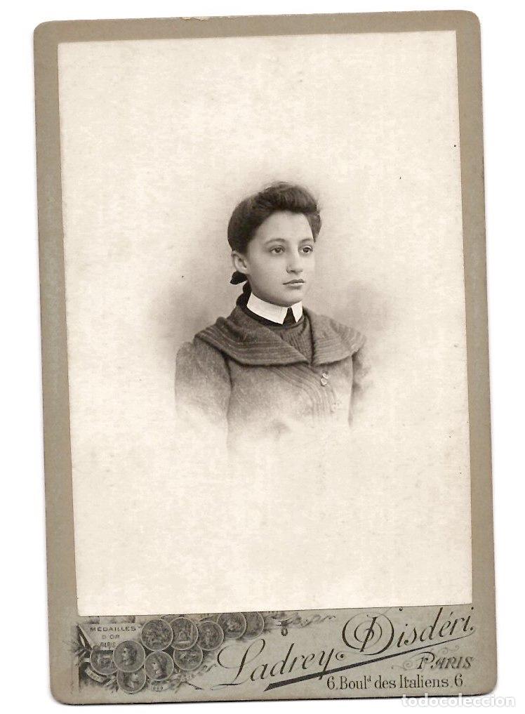Fotograf&iacute;a antigua: FOTOGRAFIA RETRATO FEMENINO. LADREY DISDERI, PARIS