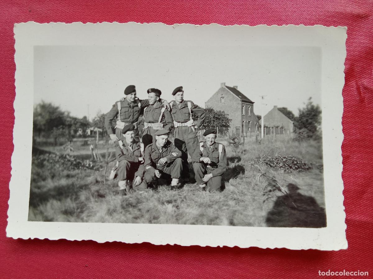 Fotograf&iacute;a antigua: Fotograf&iacute;a soldados Belgica a&ntilde;os 40 P.1348