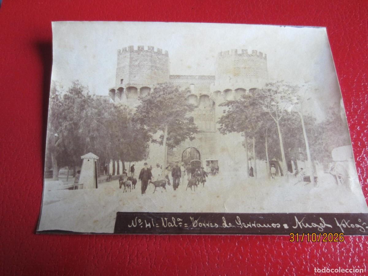 Fotograf&iacute;a antigua: 1885-TORRES DE SERRANOS. VALENCIA. FOTOGRAF&Iacute;A ORIGINAL DE &Aacute;NGEL FOT&Oacute;GRAFO. ALB&Uacute;MINA