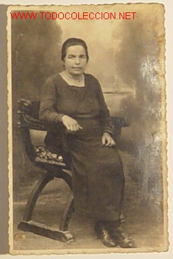 Photographie ancienne: interesante se&ntilde;ora