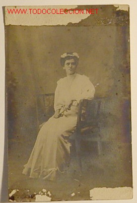 Photographie ancienne: una se&ntilde;ora