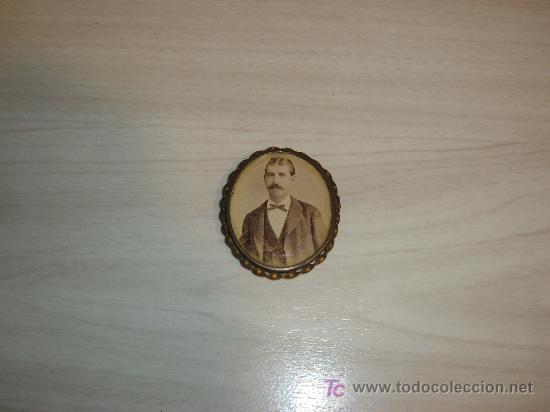 Fotografia antiga: BROCHE CON FOTOGRAFIA