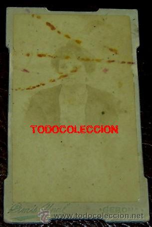 Fotografia antica: RETRATO SE&Ntilde;ORA- FOTOGRAFO A.UNAL-GIRONA- CARTE DE VISITE-AMIS UNAL