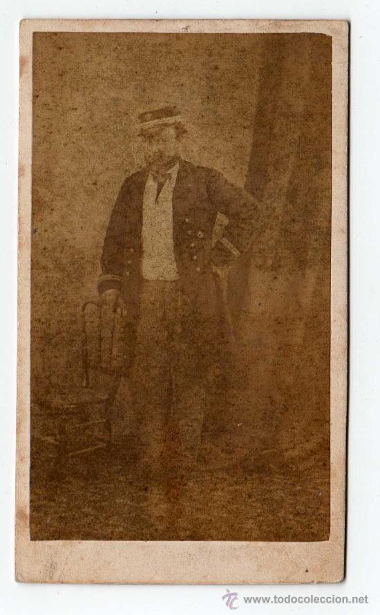 Photographie ancienne: CARTA DE VISITA DE UN MILITAR