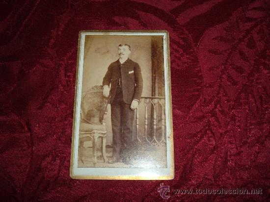 Photographie ancienne: j caballero fotografo plaza del progreso madrid(tamponeada parte trasera)