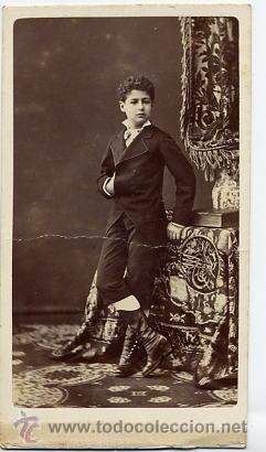 Fotograf&iacute;a antigua: NAPOLEON CDV   RETRATO NI&Ntilde;O